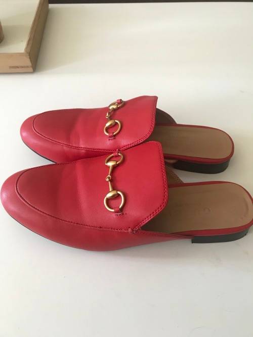 Gucci Inspired Princetown Mule Red