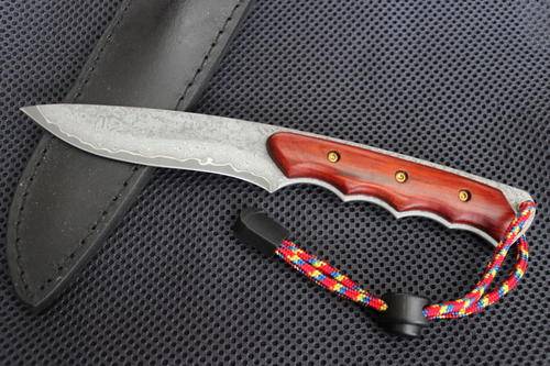 Hand Made Damascus Blade!! Very Nice! Don't Miss!!