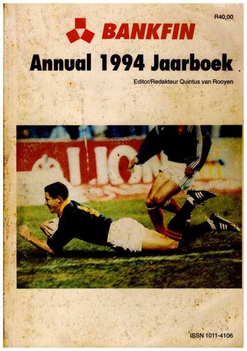 1994 SA Rugby Annual.