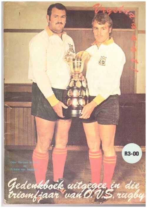 "Gedenkboek ... Triomfjaar van OVS Rugby" (1976) 84 pp SC