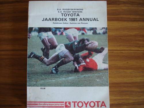 SA Rugby Year Book. 1981