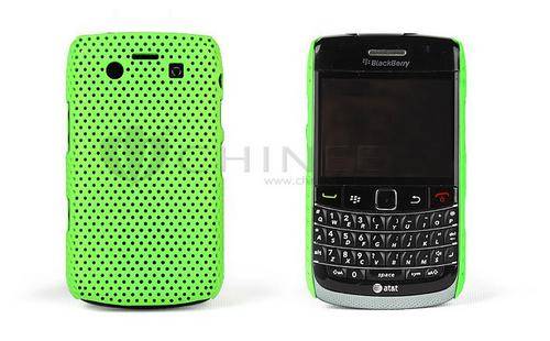 Neon Green Hard Silicone Pouch For Blackberry 9700
