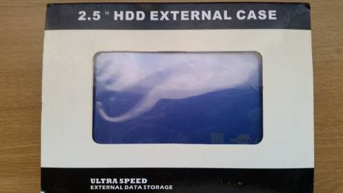 HARD Drive 2.5inch Enclosure USB 2.0 BLUE/SILVER NEW CRAZY R1 START