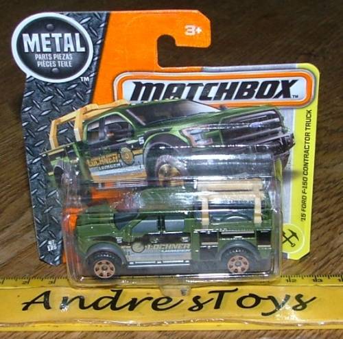 2016 Matchbox ~ 47/125 '15 Ford F150 Contractor Truck ~ Mint on short card