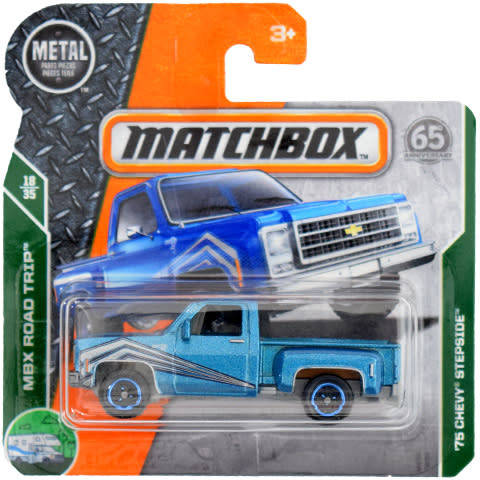 2017 Matchbox ~ No28/125 '75 Chevy Stepside ~ Mint on Short card