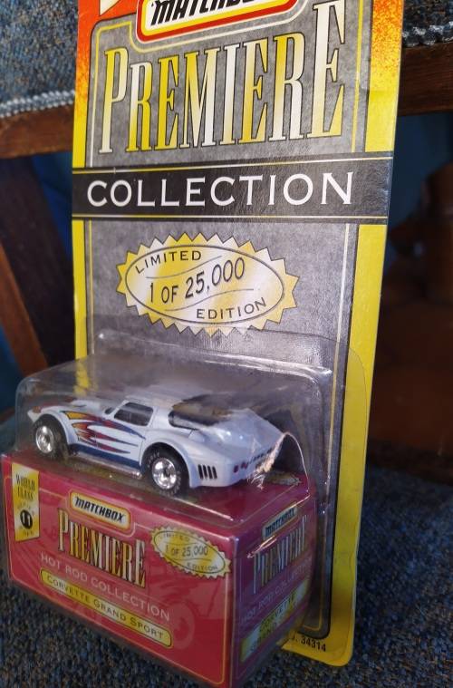 1997 Matchbox Premiere ~ World Class Series 11 #2 Corvette Grand Sport ~ on card with Display Box