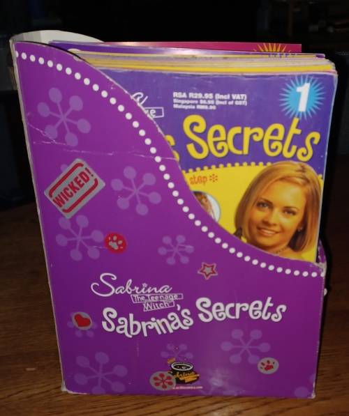Sabrina`s Secrets ~ 34 Magazines with card board holder