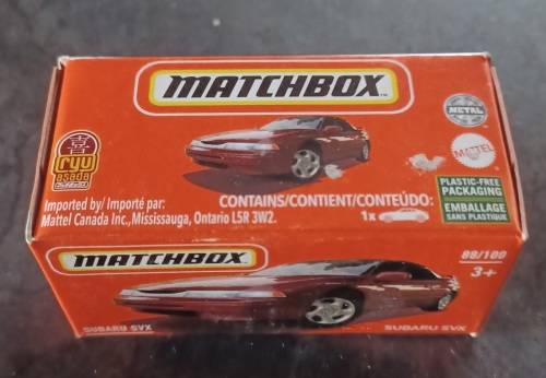 2021 Matchbox ~ Grab Box ~ 88/100 ~ `Subru SVX ~ Mint in sealed box