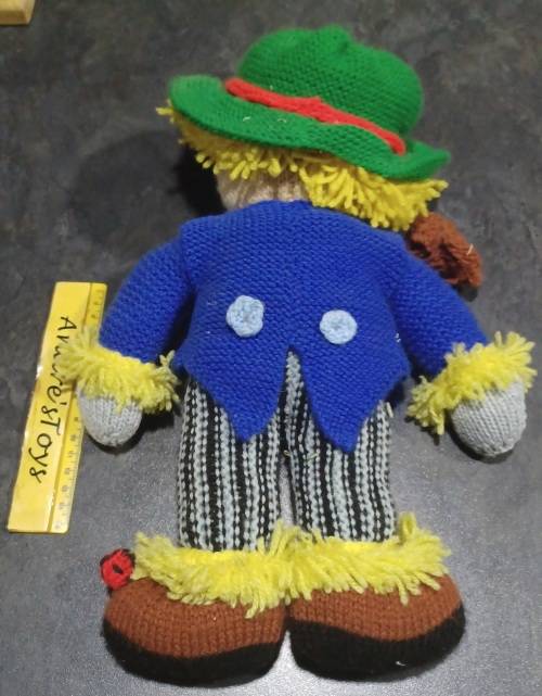 Knitted Scarecrow doll  ~ 60`s