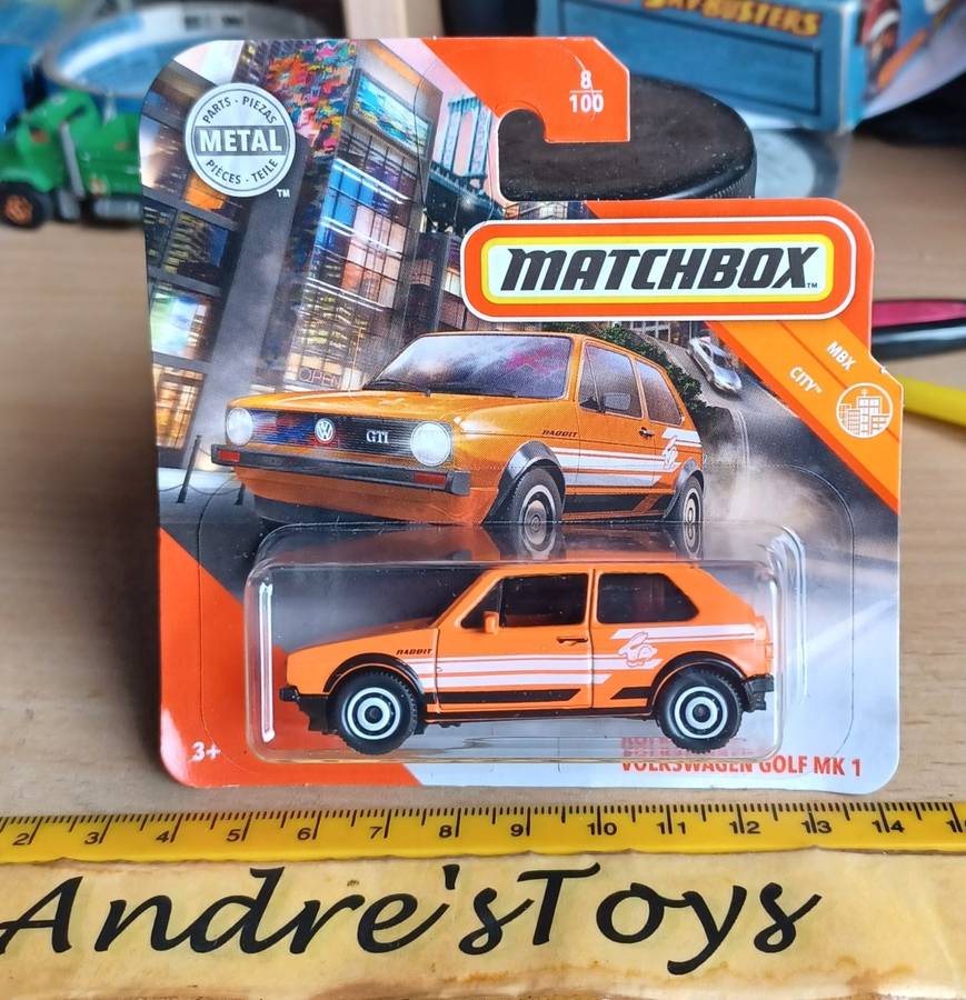 2019 Matchbox ~ 8/100 ~ Volkswagen Golf MK1 ~ Mint on Short card