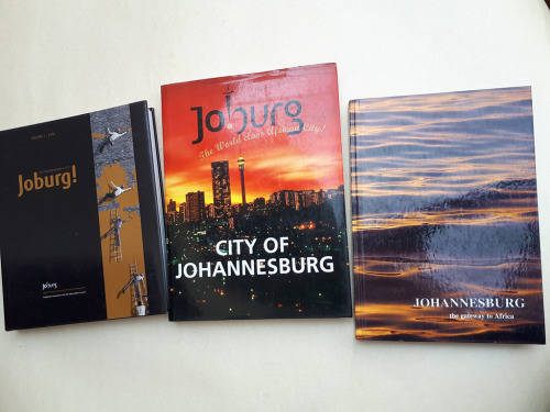Johannesburg 3 x large coffee table books published in 1994, 2004 and 2006 respectively