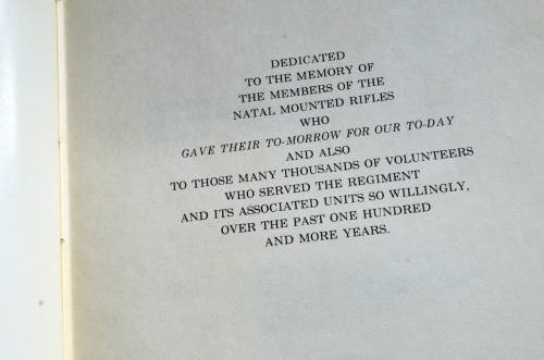 Rough But Ready Official History of the Natal Mounted Rifles and Antecedent and Associated Units