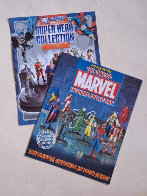 Marvel Figurine  Rare Blue Angel Variant + 13 Marvel Figurine Magazines and Iron Man DVD