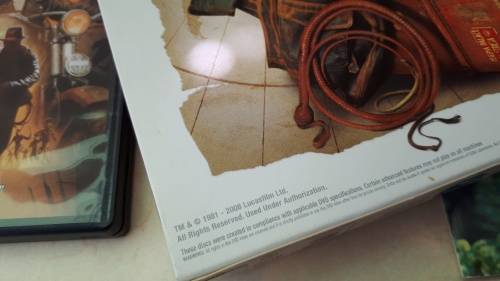 Indiana Jones  DVDs (4 x DVDs in boxed set) plus The Temple Of Doom 1984 booklet