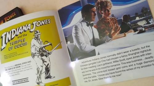 Indiana Jones  DVDs (4 x DVDs in boxed set) plus The Temple Of Doom 1984 booklet