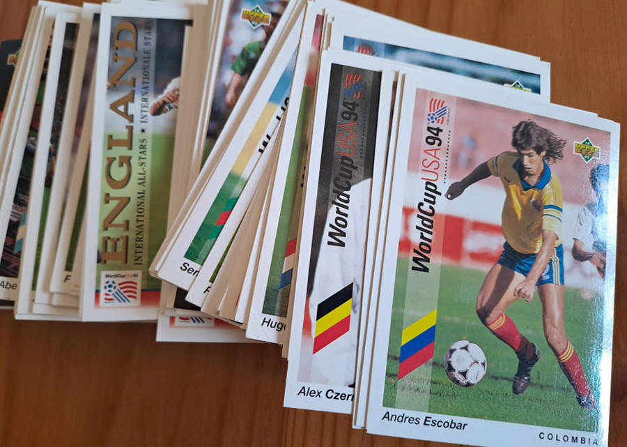 1993 Upper Deck World Cup USA 94 Soccer Collector Cards (124 in total) Includes the Escobar card