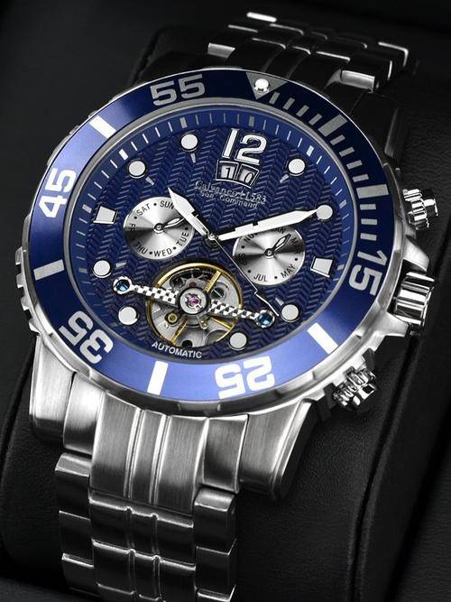 Only 2 in RSA, rare watch!!!Calvaneo 1583 Sea Command Diver Steel Blue**AFFORDABLE LUXURY**