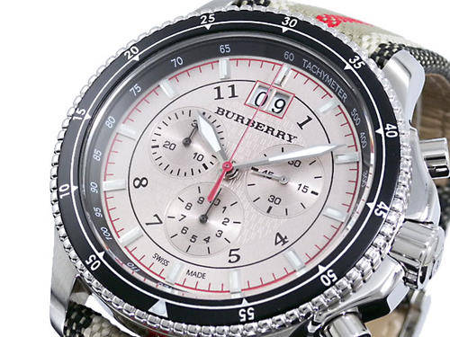 FREE SHIPPING STOCK CLEARANCE!!Burberry Endurance Chronograph W/ Box Papers etc**R6299**