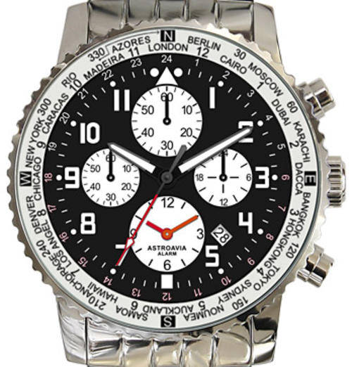 *RARE in SA*Astroavia Alarm World Time Chrono* 100% Authentic,Box, Papers**