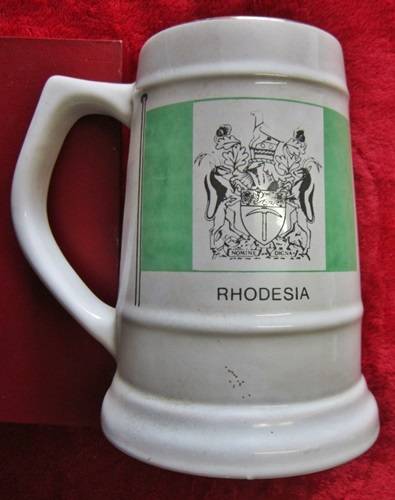 ## Rhodesia Beer Mug * +/- 14.5cm High ** No Chips ##