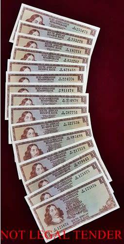 ## Collection of 15 x Various R1 Notes ## Bid per Note for the LOT