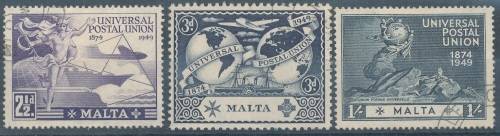 1949  -  MALTA   UPU PART SET  FINE USED
