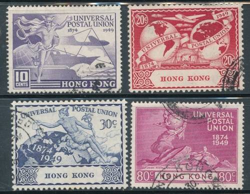 1949  - SG - 173/6   - HONG KONG   UPU SET FINE  USED