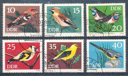 GERMANY DDR  - 1973 Protected Songbirds PART  SET - FINE   USED