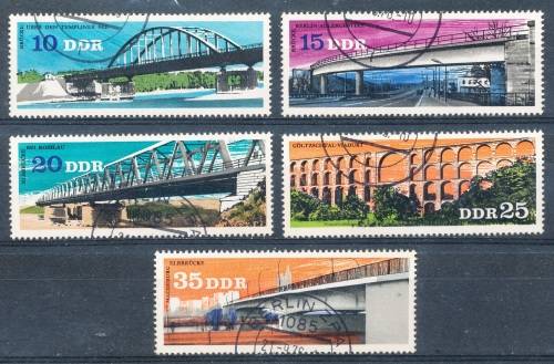 GERMANY DDR  - 1976 Bridges   PART  SET - FINE   USED