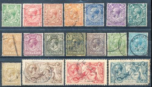 GB -  1913/22 -  KGV  SET TO 10/   FINE USED  - CHEAPEST @ +/- R10 000