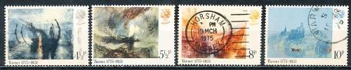 GB   1975   -  QE    Joseph Mallord William Turner  FULL  SET  -   FINE  USED