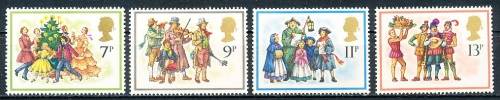 GB   1978   -  QE      Christmas Stamps  FULL  SET  -   FINE  MINT