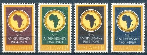 MALAWI  1969 -     African Development Bank -   FULL SET   -  FINE  MINT