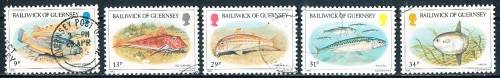 GUERNSEY   - 1985    Fish   SET  -    FINE USED