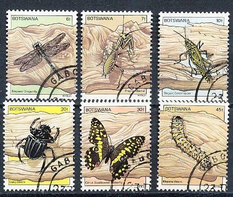 BOTSWANA  1981  -   Insects  SET    -    FINE  CTO  USED