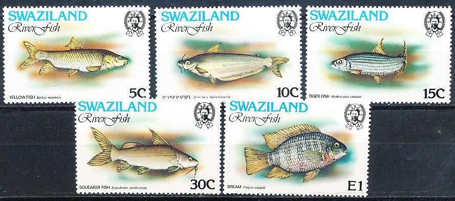 SWAZILAND   1980   -  River Fish    FULL  SET  -    FINE MINT