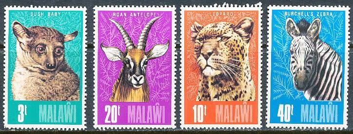 MALAWI  1975 -     Malawi Animals  FULL SET   -  FINE  MINT