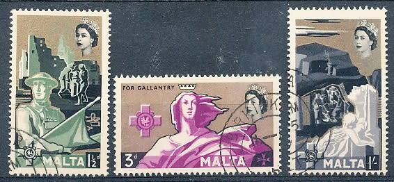 MALTA 1959  -    George Cross  FULL  SET   -   FINE USED