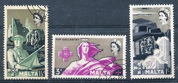 MALTA 1959  -    George Cross  FULL  SET   -   FINE USED