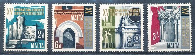 MALTA 1967  -   History and Architecture Congress  FULL  SET   -   MINT