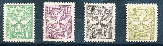 MALTA 1967/70   -  POSTAGE DUES   -  FULL SET    -  MINT