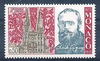 MONACO  1973   -   Charles Peguy - Writer  SINGLE ISSUE  - FINE  MINT