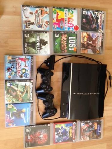 Sony PS3 Console 60GB hard drive + 12 PS3 Games