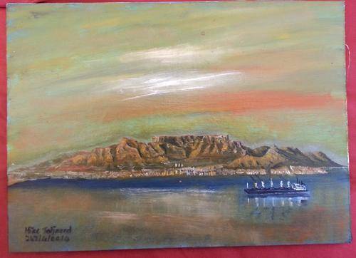 MIKE TALJAARD ORIGINAL OIL PAINTING (TABLE MOUNTAIN)