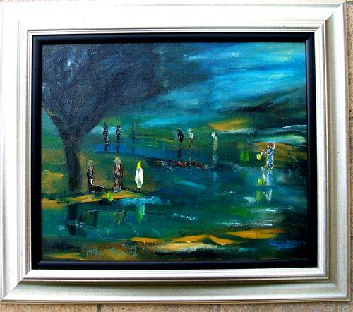 Oil on Canvas, THE SEARCH by Mike Taljaard