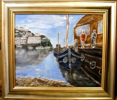 Original Baroque Art:  Cape Town Harbor  by Mike Taljaard