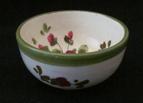 Vintage Italian Hand Painted Olive Bowll