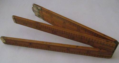 Rare Vintage J Rabone & Sons Folding 24 Inch Ruler - No 1375