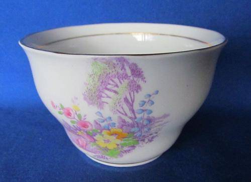 Colclough Lavender Open Sugar Bowl
