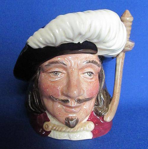 Royal Doulton Character Jug Porthos D6453 - Made In England